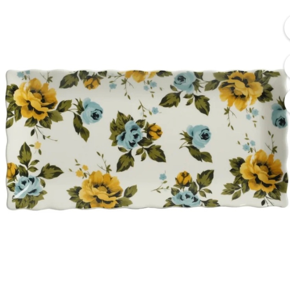 Pioneer Woman shadow rose serving tray